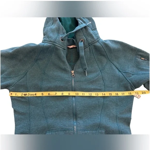 Athleta green long sleeve jacket with hood size S - Picture 5 of 7